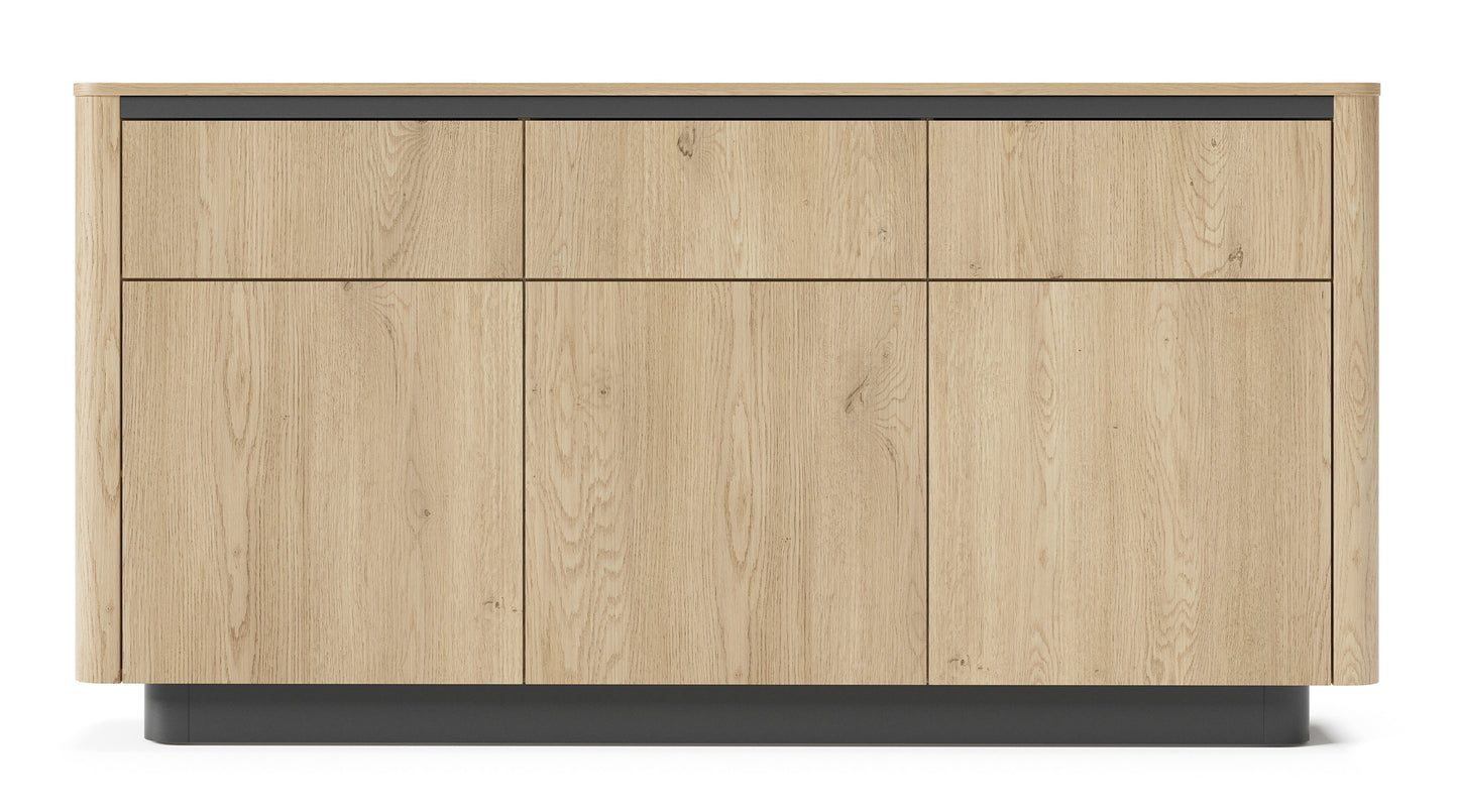 Kumode Torredo 82/163/38 cm Kremona ozols - N1 Home