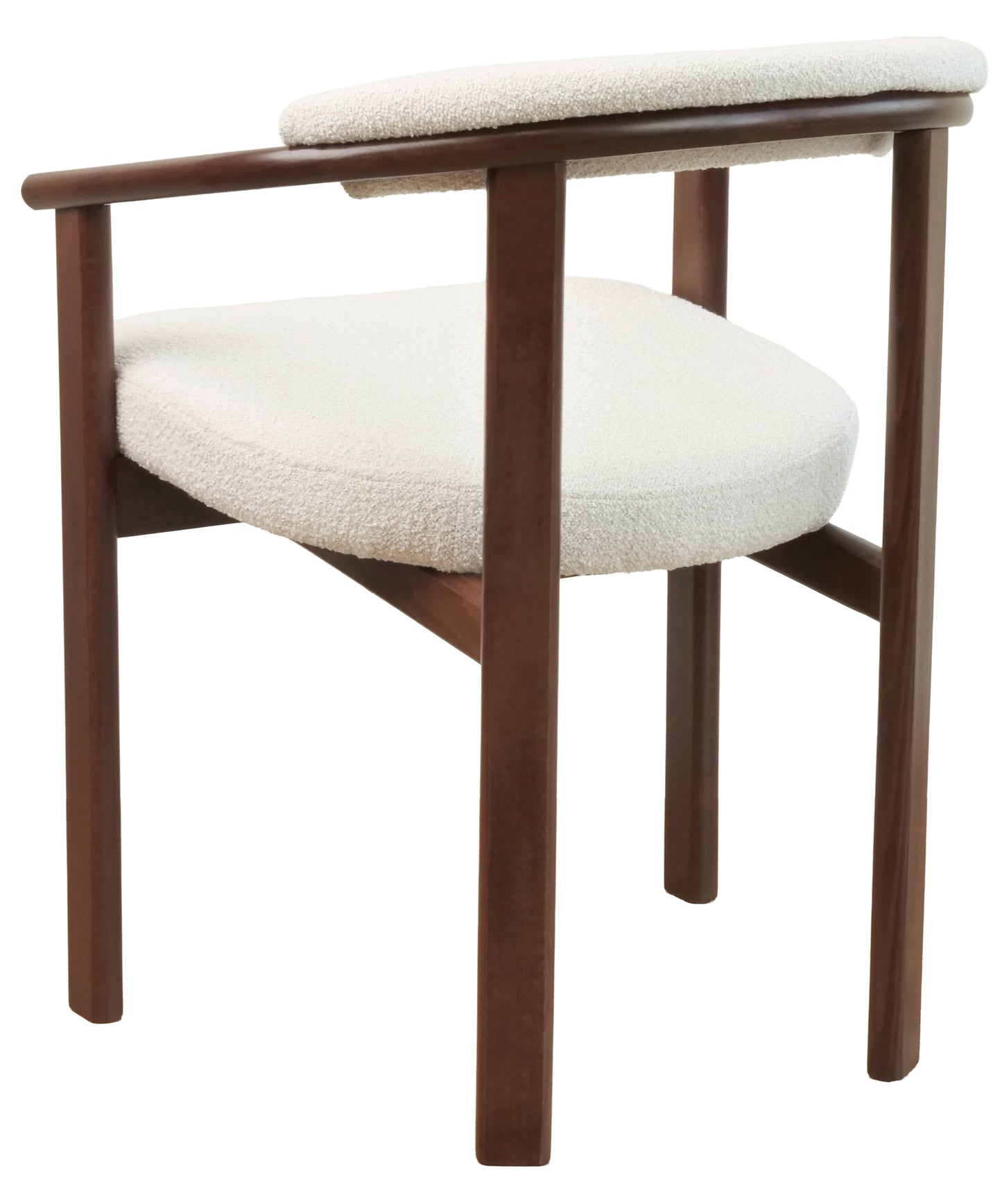 Krēsls Finis 73/56/55 cm gaišs valrieksts/gaiši bēšs buklē - N1 Home