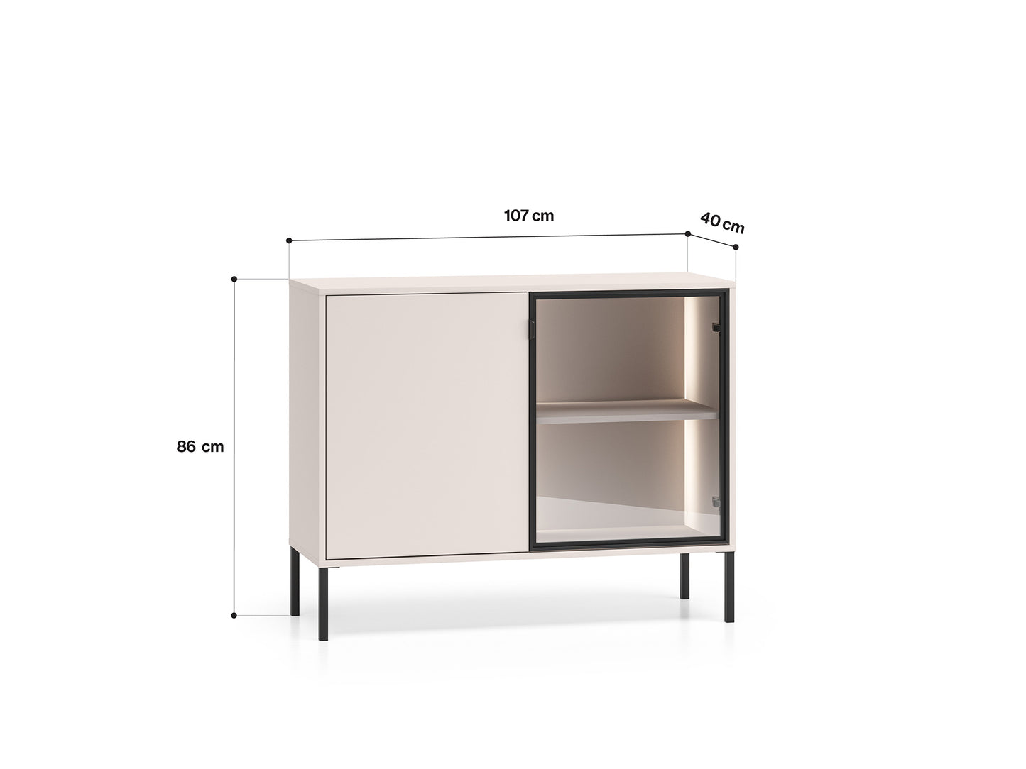 Kumode Baree 107/86/40 cm kašmirs - N1 Home