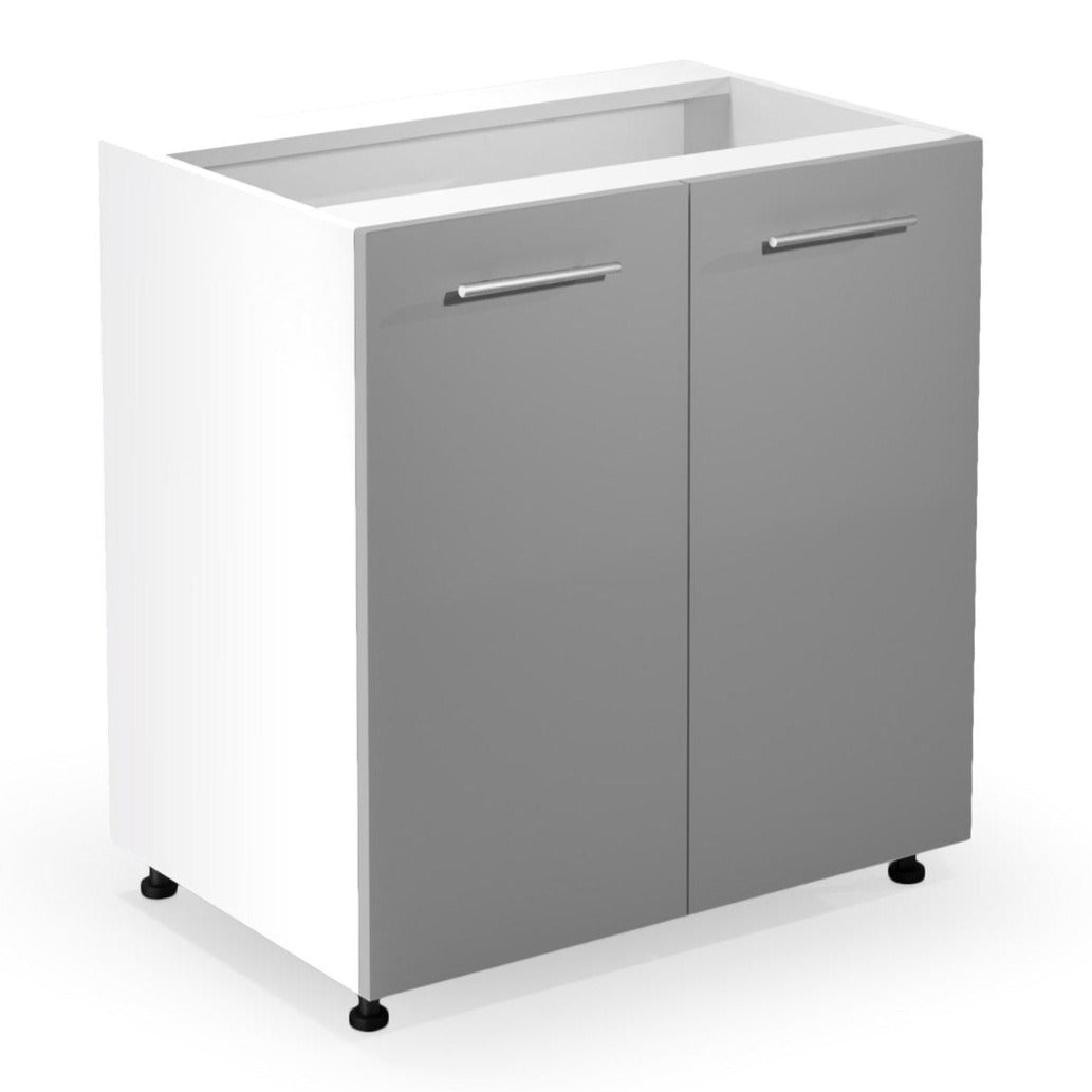 Virtuves skapītis 80/82/52 cm pelēks - N1 Home