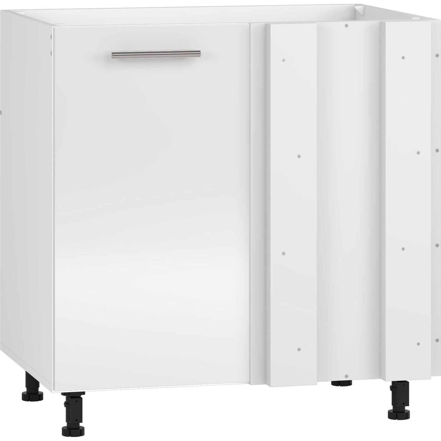 Virtuves stura izlietes skapis 100(80)/82/52 cm balts - N1 Home