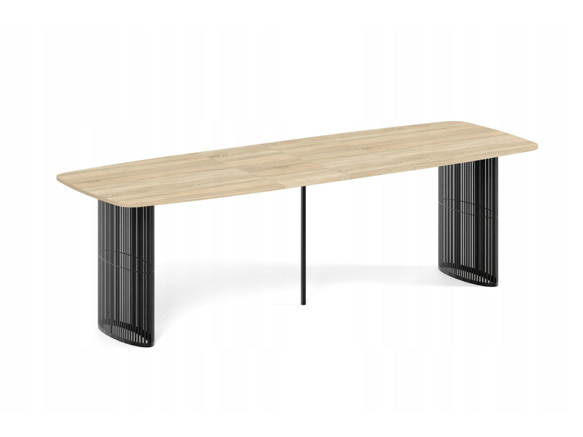 Galds Arco 160;180;200/76/90 cm rieksts Franklin Tobacco/kašmirs