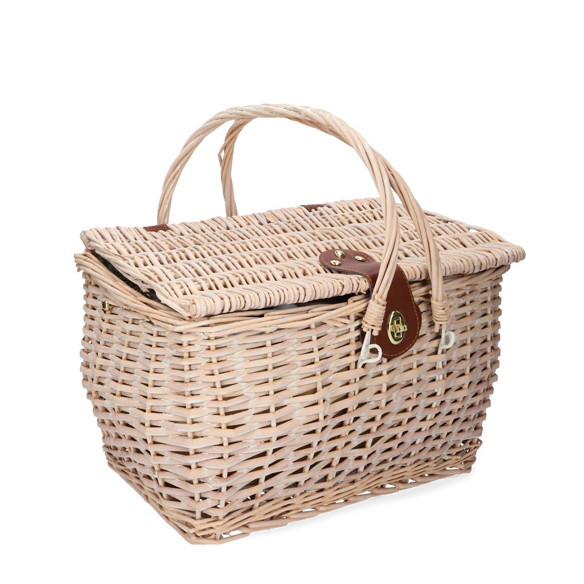 Piknika grozs PIKNIKS 2 personām, dabīgs 38x25x25 cm - N1 Home