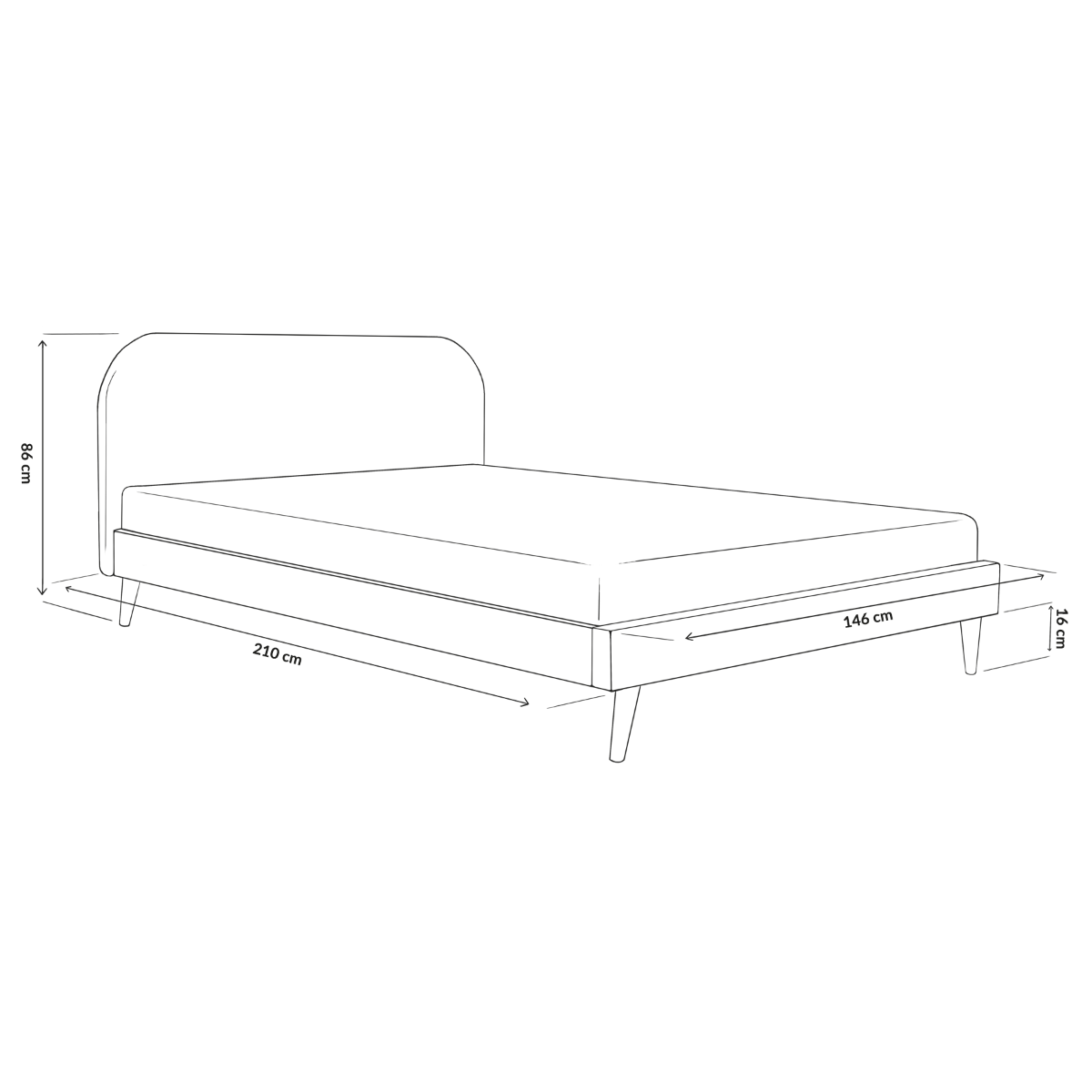 VENLO gulta pelēka 140x200 cm - N1 Home