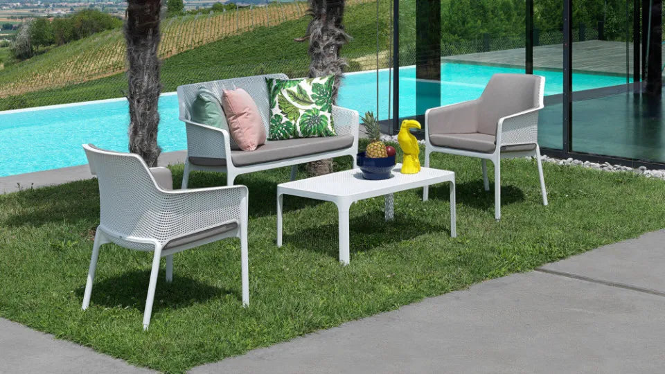 Soliņš - balkona dīvāns Narvi Beni 116/86/70 cm korallo - N1 Home