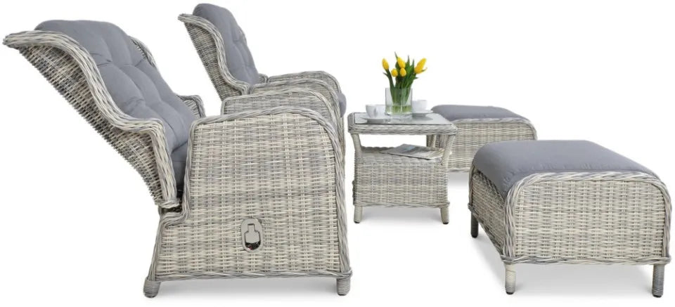 Atpūtas komplekts Sien Duo balts/pelēks - N1 Home