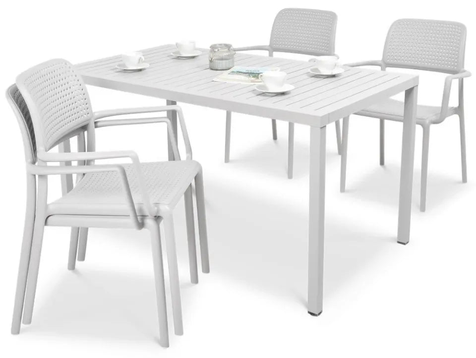 Dārza komplekts Narvi Bori 140/4+1 bianco - N1 Home