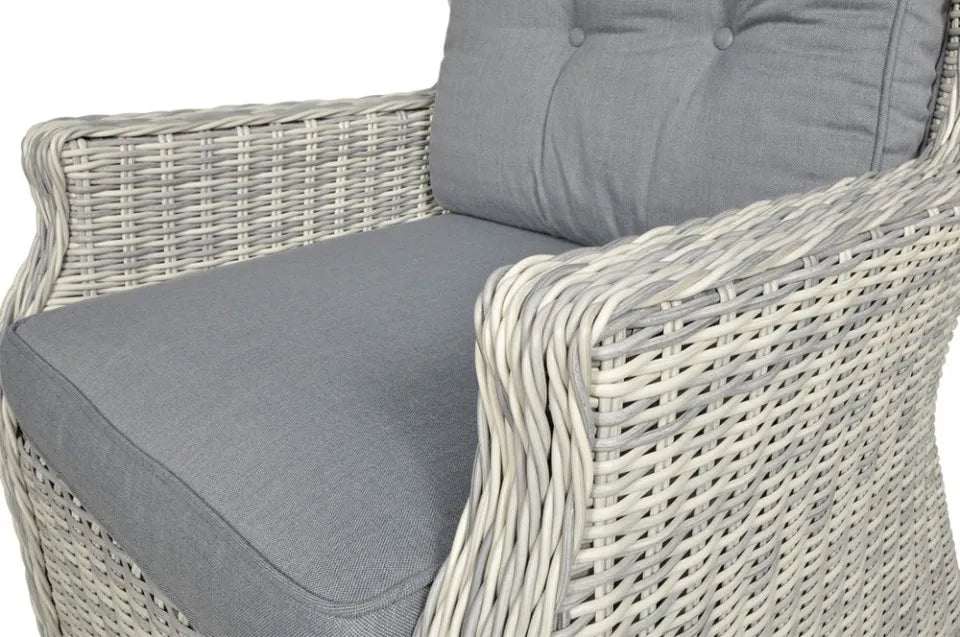 Dārza komplekts Trivo 3 pelēks/balts - N1 Home