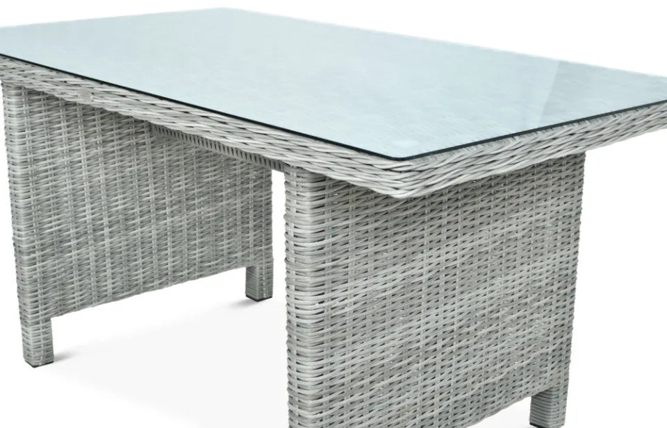 Ēdamgalda komplekts Dova 306/246/87 cm stone pelēks - N1 Home