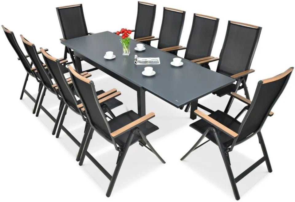 Dārza komplekts Brisbi melns - N1 Home