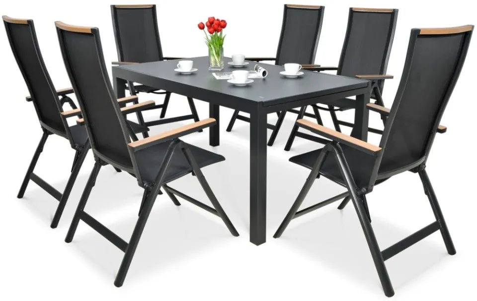 Dārza komplekts Brisbi melns - N1 Home