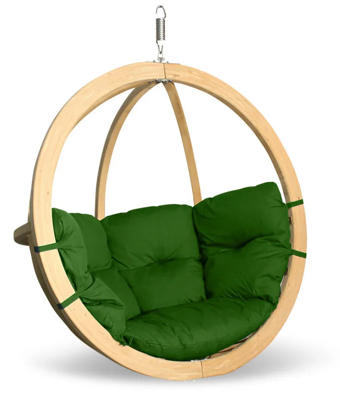 Koka piekaramais krēsls Zoli 120/183/230 cm zaļš - N1 Home