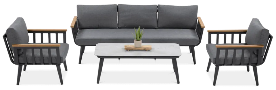 Balkona mēbeles Stelli Kafe pelēks - N1 Home