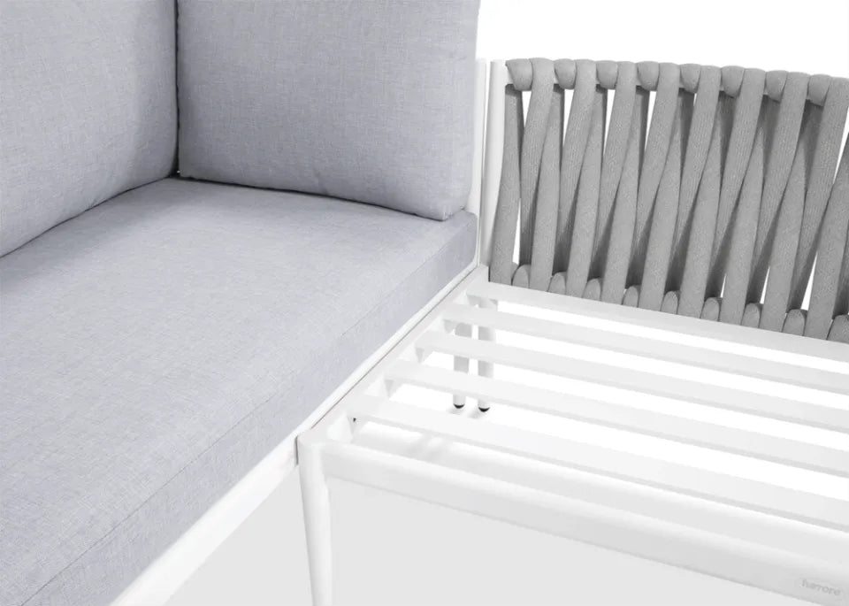 Dārza komplekts Mona balts/pelēks - N1 Home