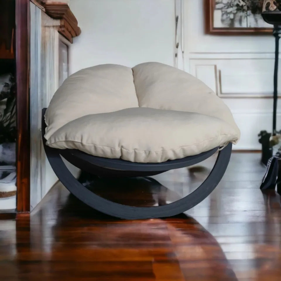 Koka dārza krēsls Tigo Gzilli krēms/melns - N1 Home