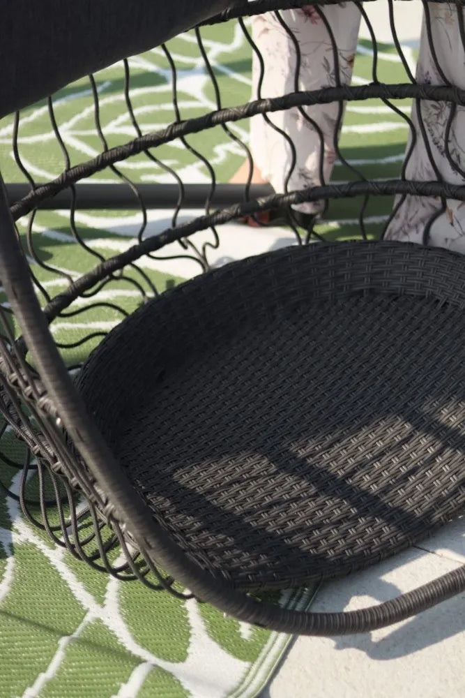 Kokona piekaramais krēsls Harmo  84/187/66 cm pelēks - N1 Home