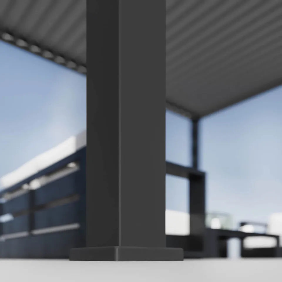 Alumīnija dārza pergola Elia 3x6 309/600/255 cm antracīts/gaiši pelēka - N1 Home