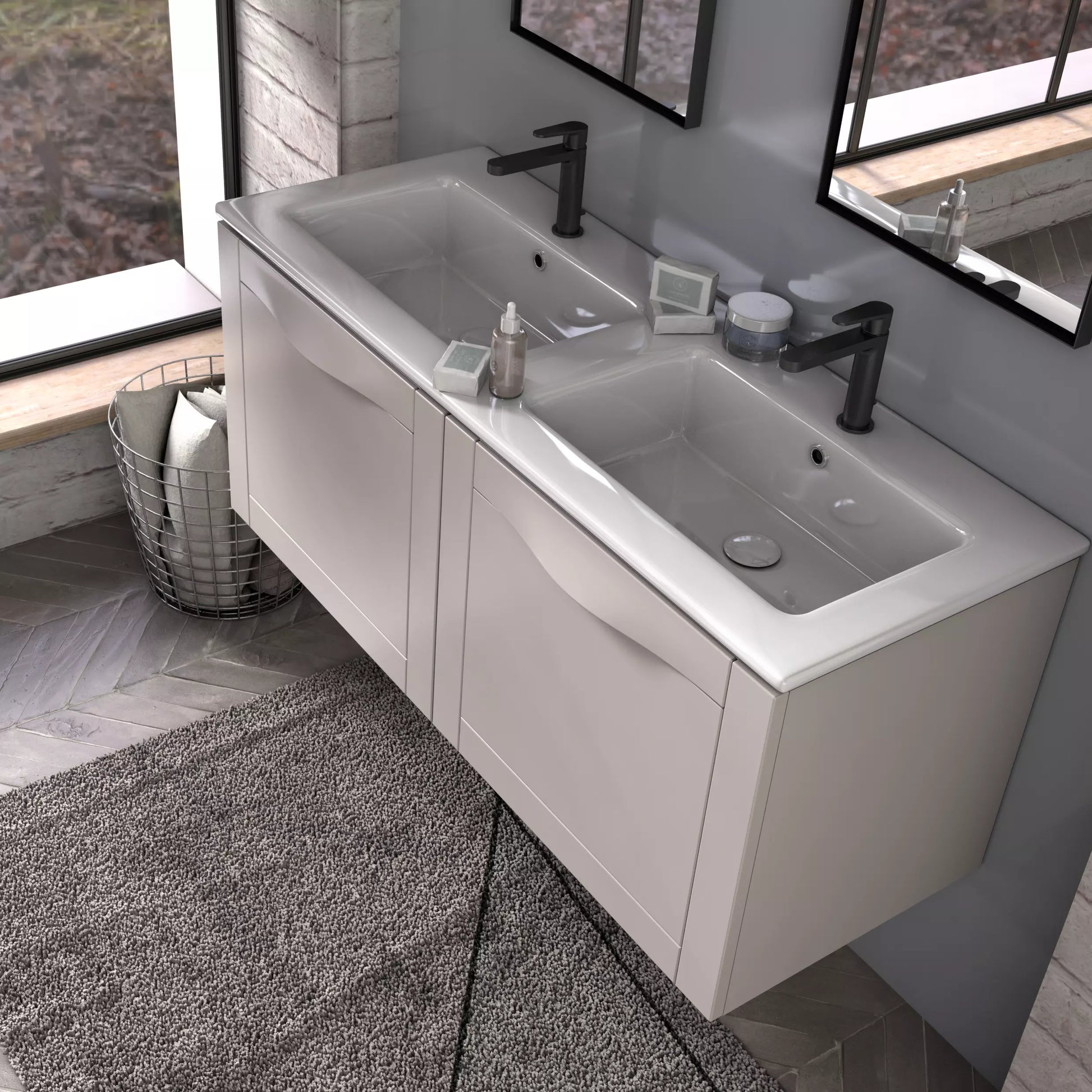 Vannas istabas izlietnes skapīs Skag (4 izmēri) balts - N1 Home