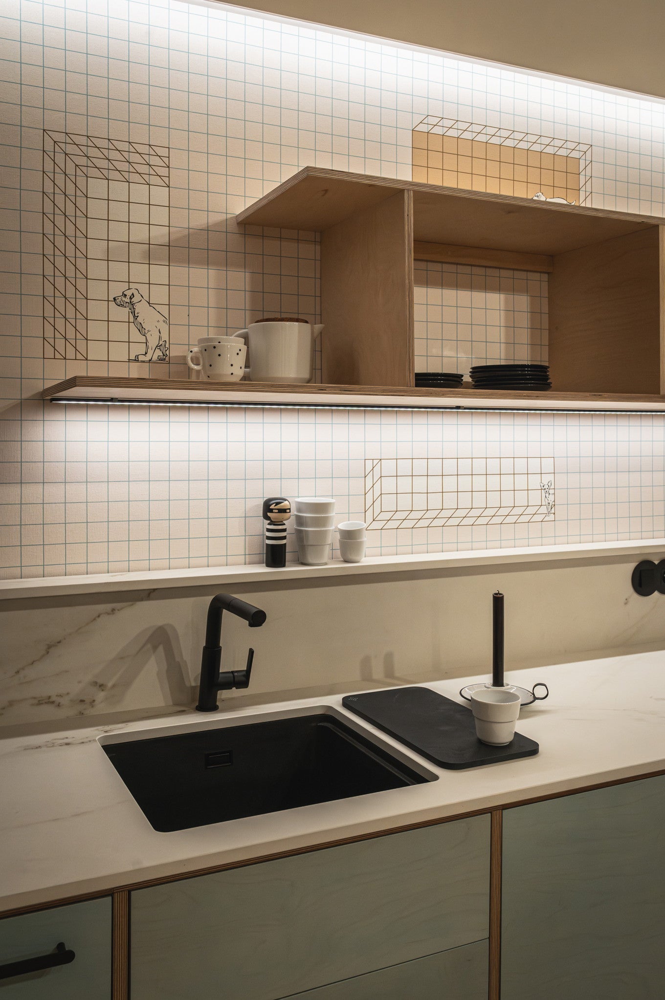 1-bļodas granīta izlietne Momi 500 x 450 x 230 antracīta metālika - N1 Home