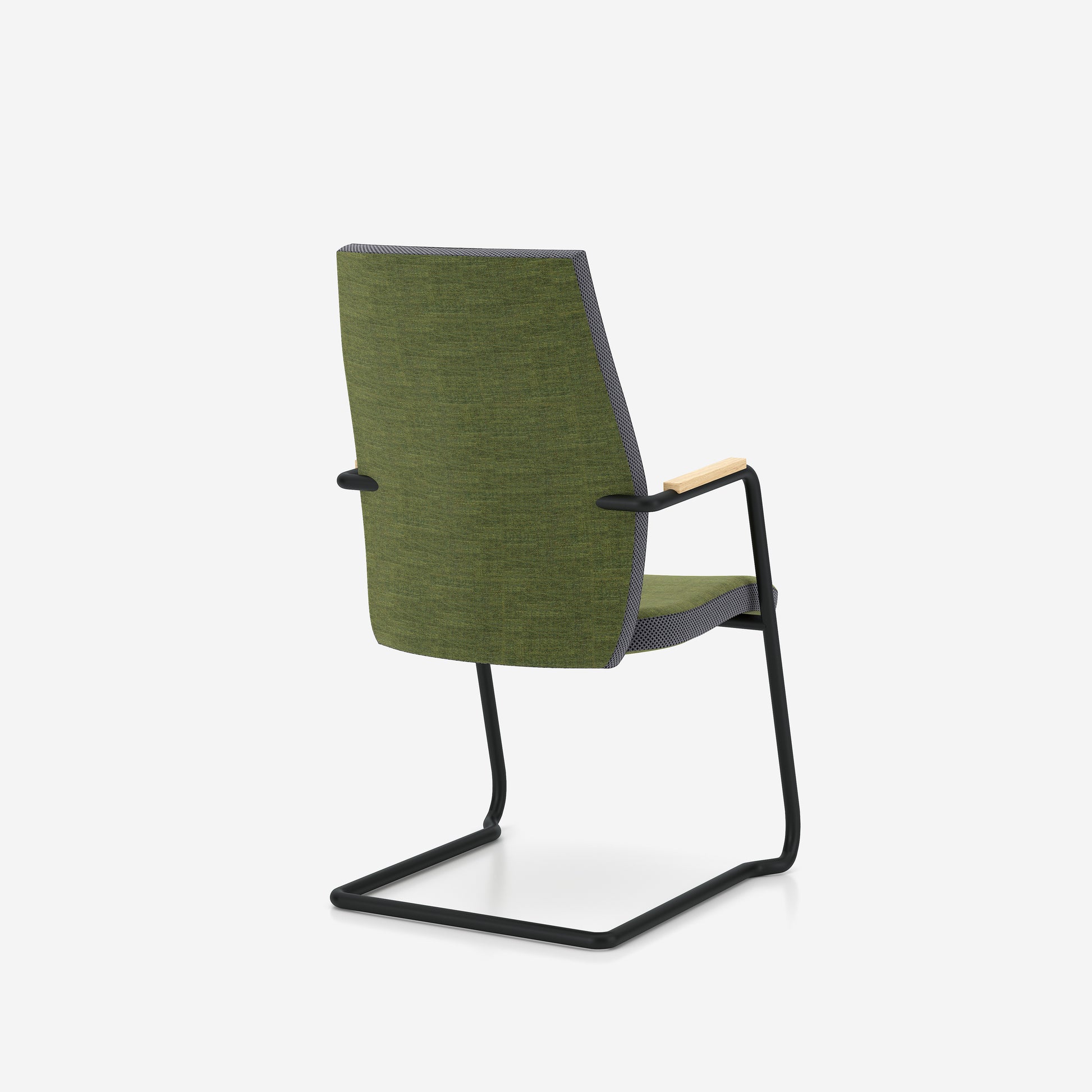Konferenču krēsls Uno 64/97/55 cm pelēks/melns - N1 Home