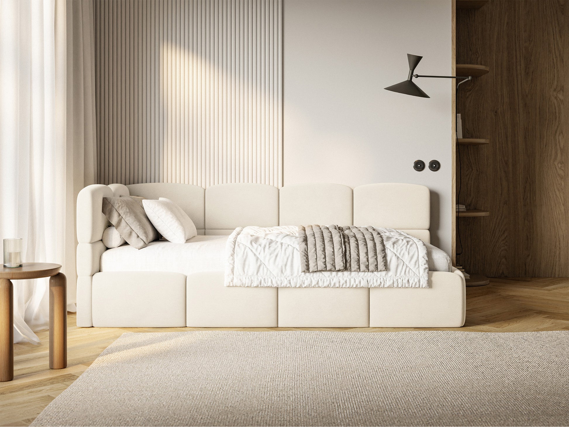 Gulra ar matraci Clod 220/88/110 cm Piano 01 - N1 Home