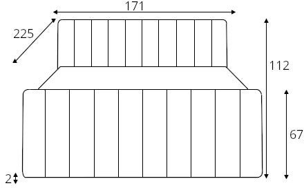 Gulta Cari 140/160/180 x 200 cm Riviera 16 - N1 Home