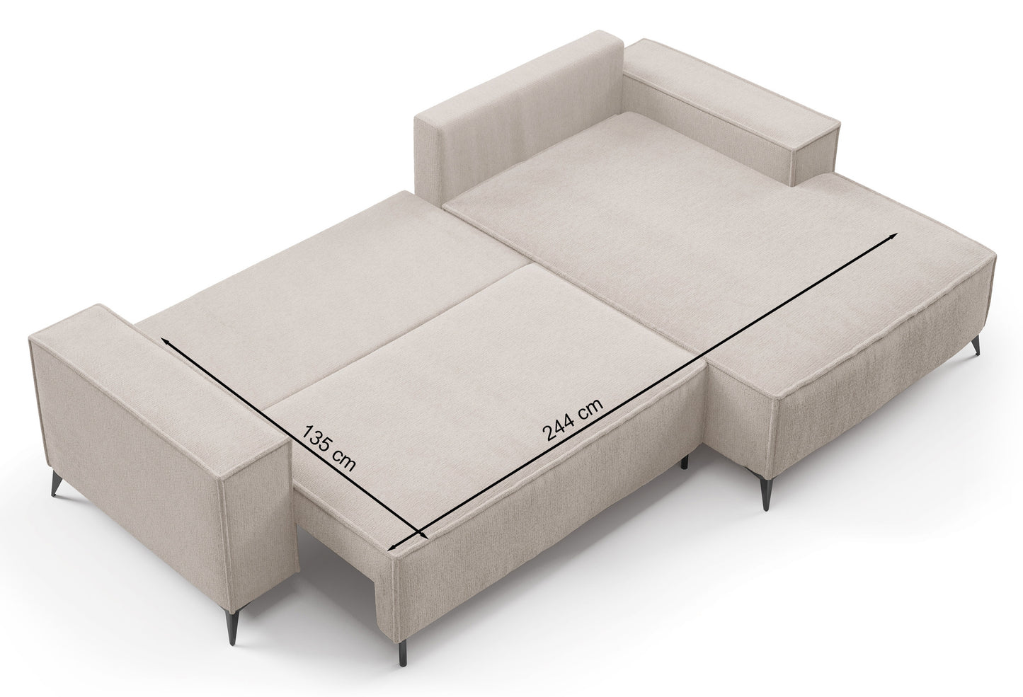 Dīvāns Hendrik 294/81/185 cm Aragon 59