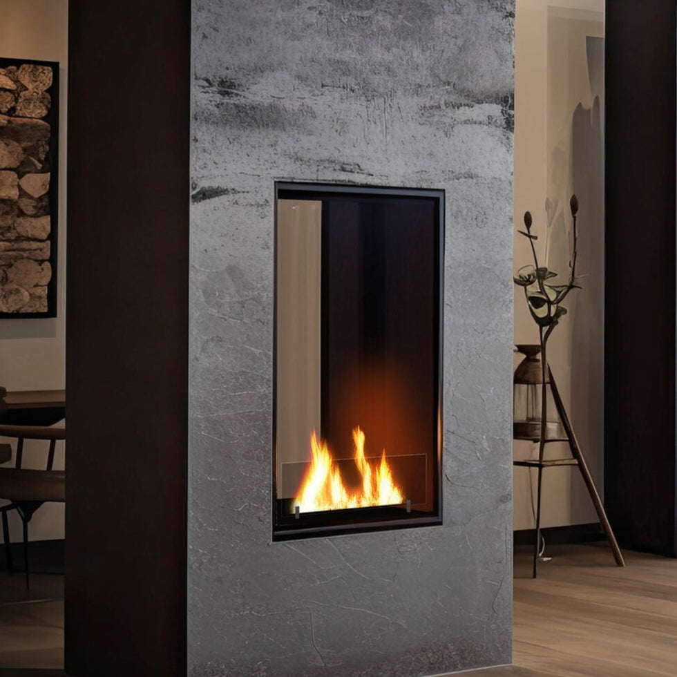 Biokamīns 2Side Slim Vert 63/113/35; 73/143/35; 83/163/35 cm melns - N1 Home