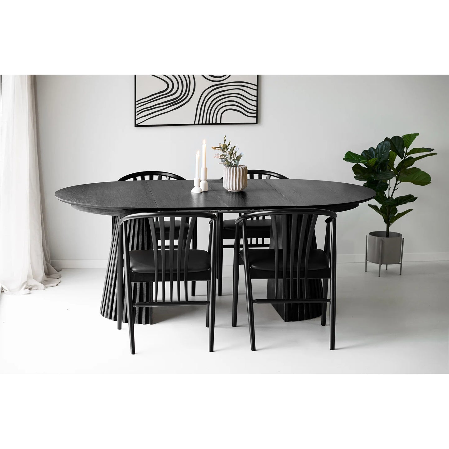 Krēsls Augusto 57/54/78 cm melns