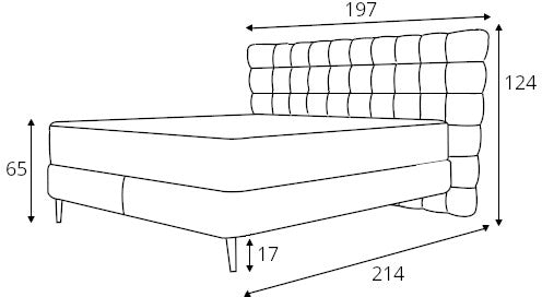 Gulta Infero 140/160/180 x 200 cm Sorriso 10 - N1 Home