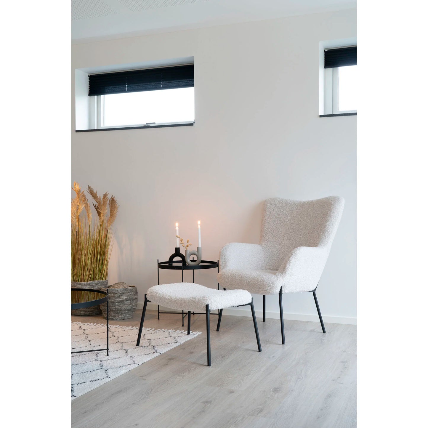 Krēsls Glazo 70/79/98 cm balts