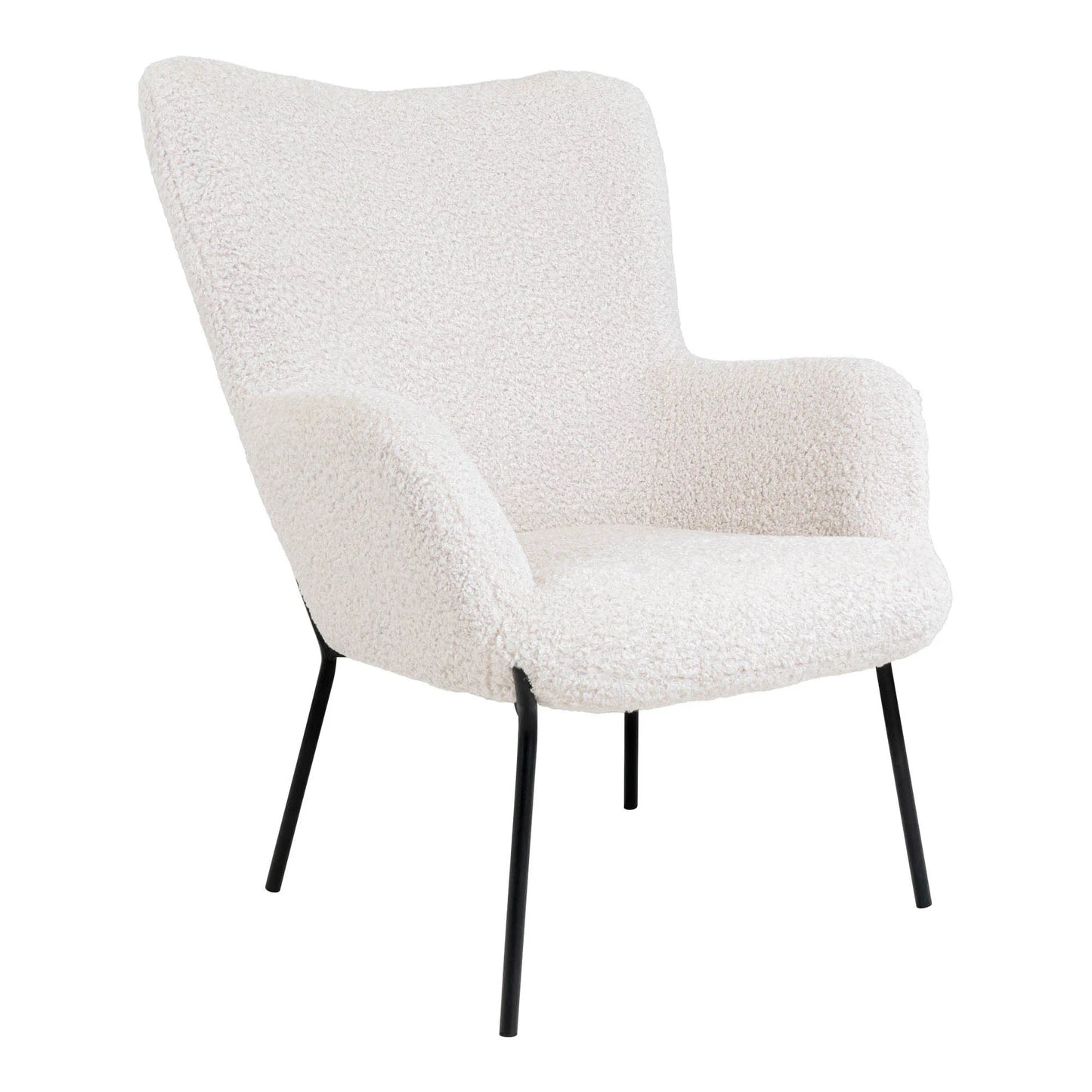 Krēsls un pufs Glaro 70/79/98 cm balts