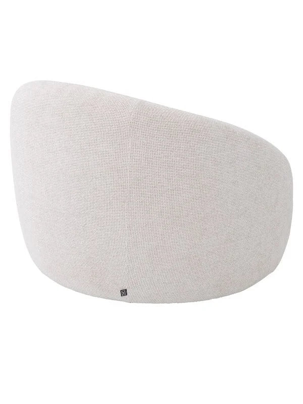 Krēsls Amore Eichholtz 97/91/74 cm Lyssa off-white | black swivel base - N1 Home