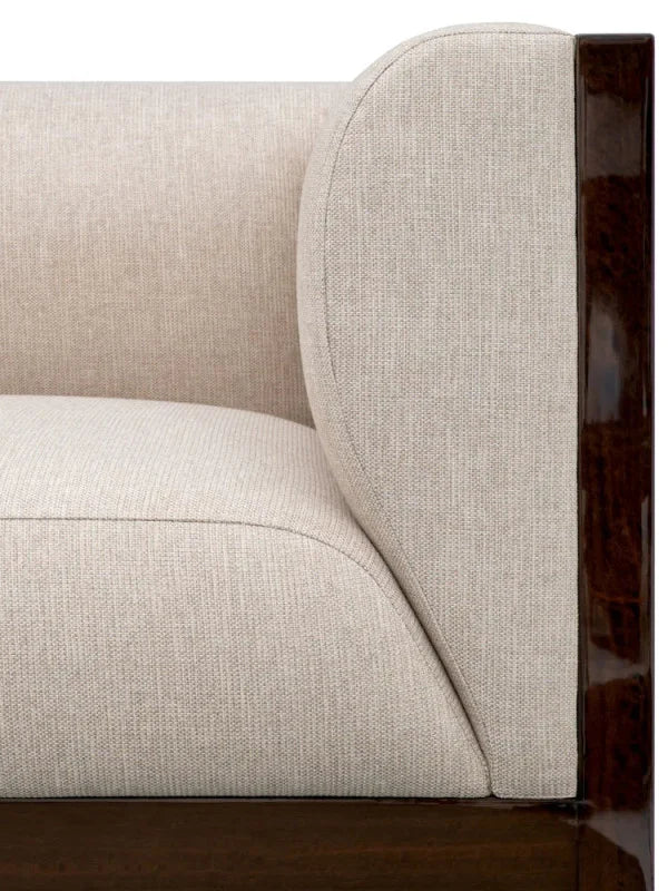 Krēsls Sebastian Eichholtz 105/91/72 cm High gloss eucalyptus veneer | loki natural | swivel base - N1 Home