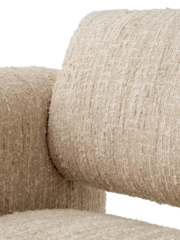 Krēsls Vesper Eichholtz 100/96/80 cm Bouclé sonata cream - N1 Home