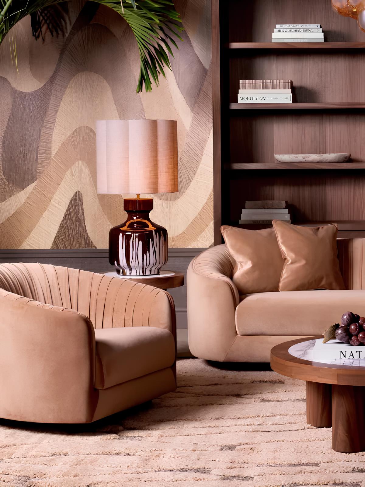 Krēsls Jameson Eichholtz 88/88/64 cm Amaro camel | black feet - N1 Home