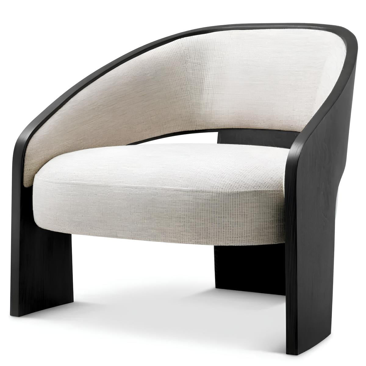 Krēsls Zephira Eichholtz 76/80/73 cm Charcoal grey oak veneer | durini natural - N1 Home