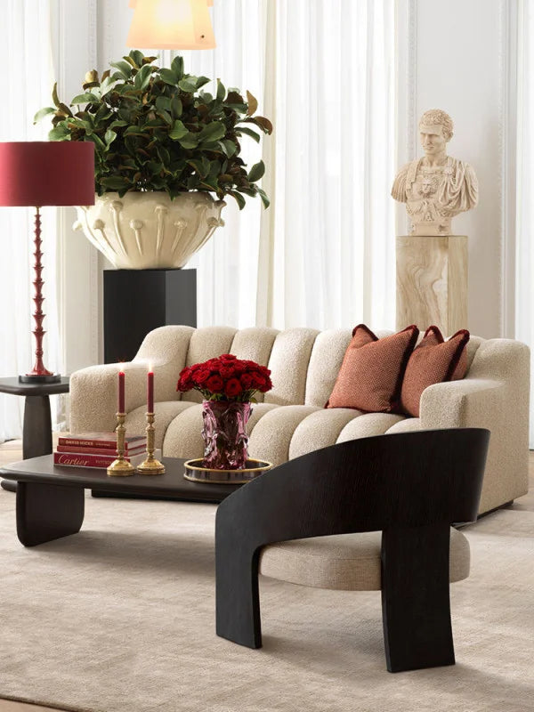 Krēsls Zephira Eichholtz 76/80/73 cm Charcoal grey oak veneer | durini natural - N1 Home