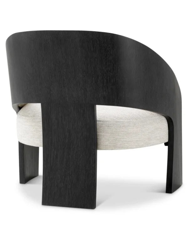 Krēsls Zephira Eichholtz 76/80/73 cm Charcoal grey oak veneer | durini natural - N1 Home