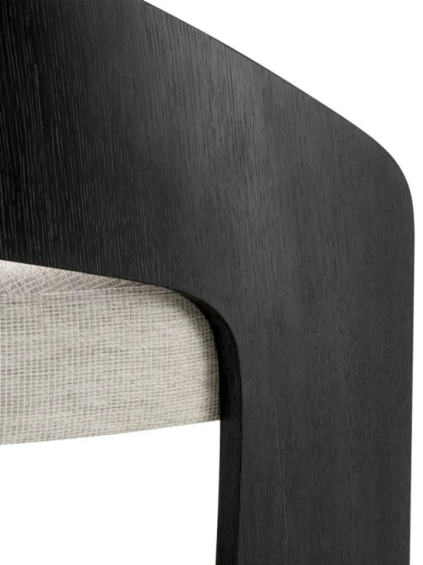 Krēsls Zephira Eichholtz 76/80/73 cm Charcoal grey oak veneer | durini natural - N1 Home