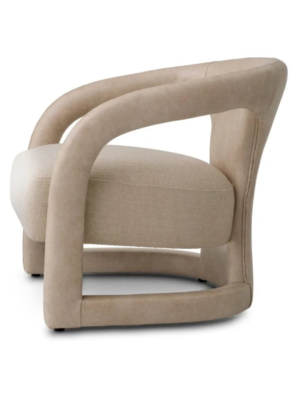 Krēsls Voletta Eichholtz 75/78/73 cm Valente beige faux leather | renato ecru - N1 Home