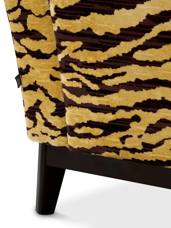 Krēsls Flux Eichholtz 91/90/78,5 cm  Tigris brown | black frame - N1 Home