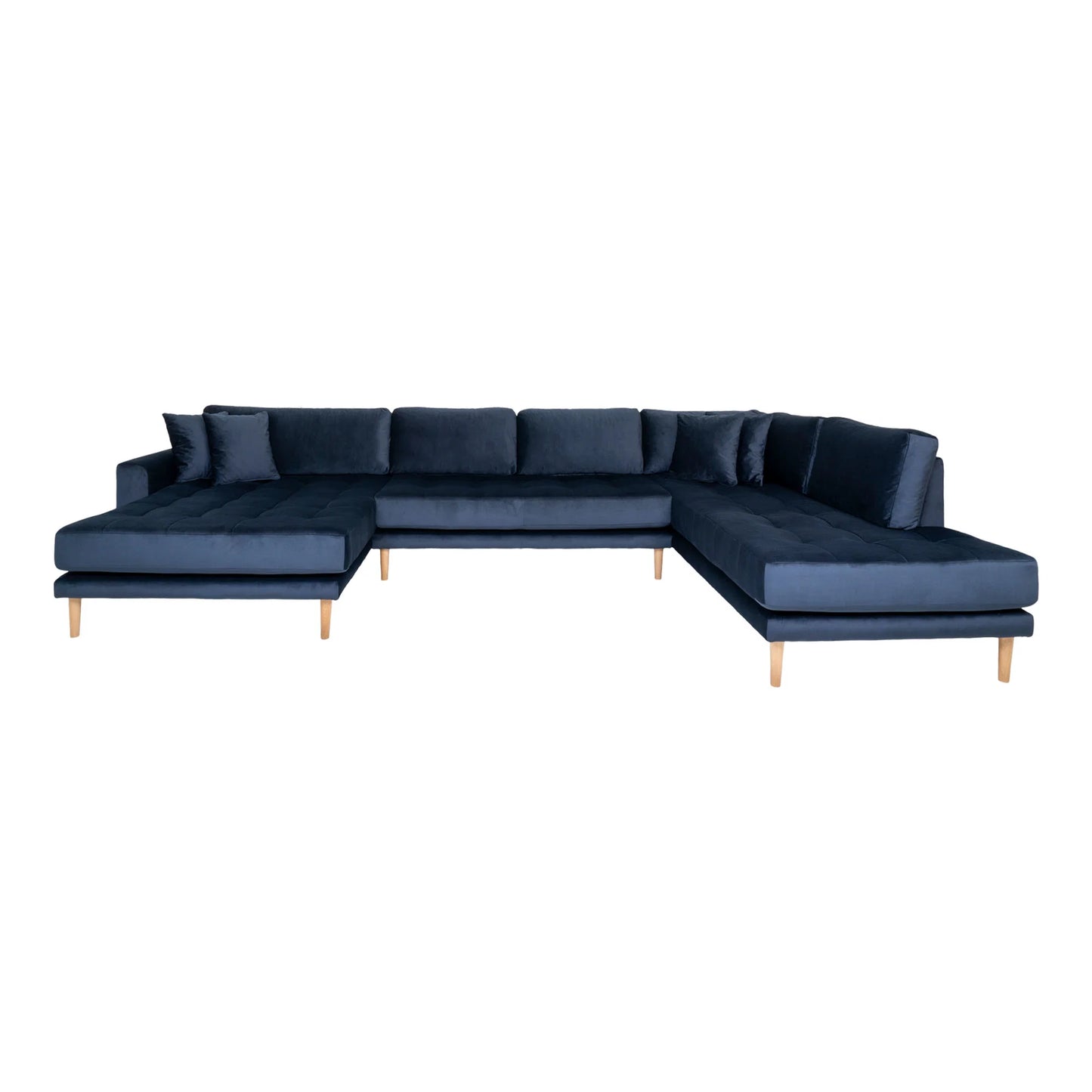 Dīvāns Lito - U 370/220/76 cm zils