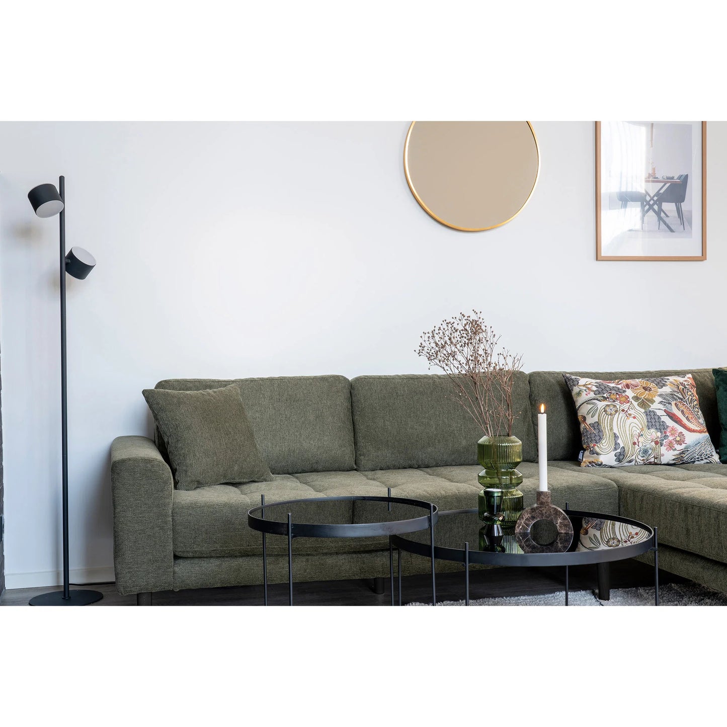 Dīvāns Lounge Lito 290/170/76 cm olives