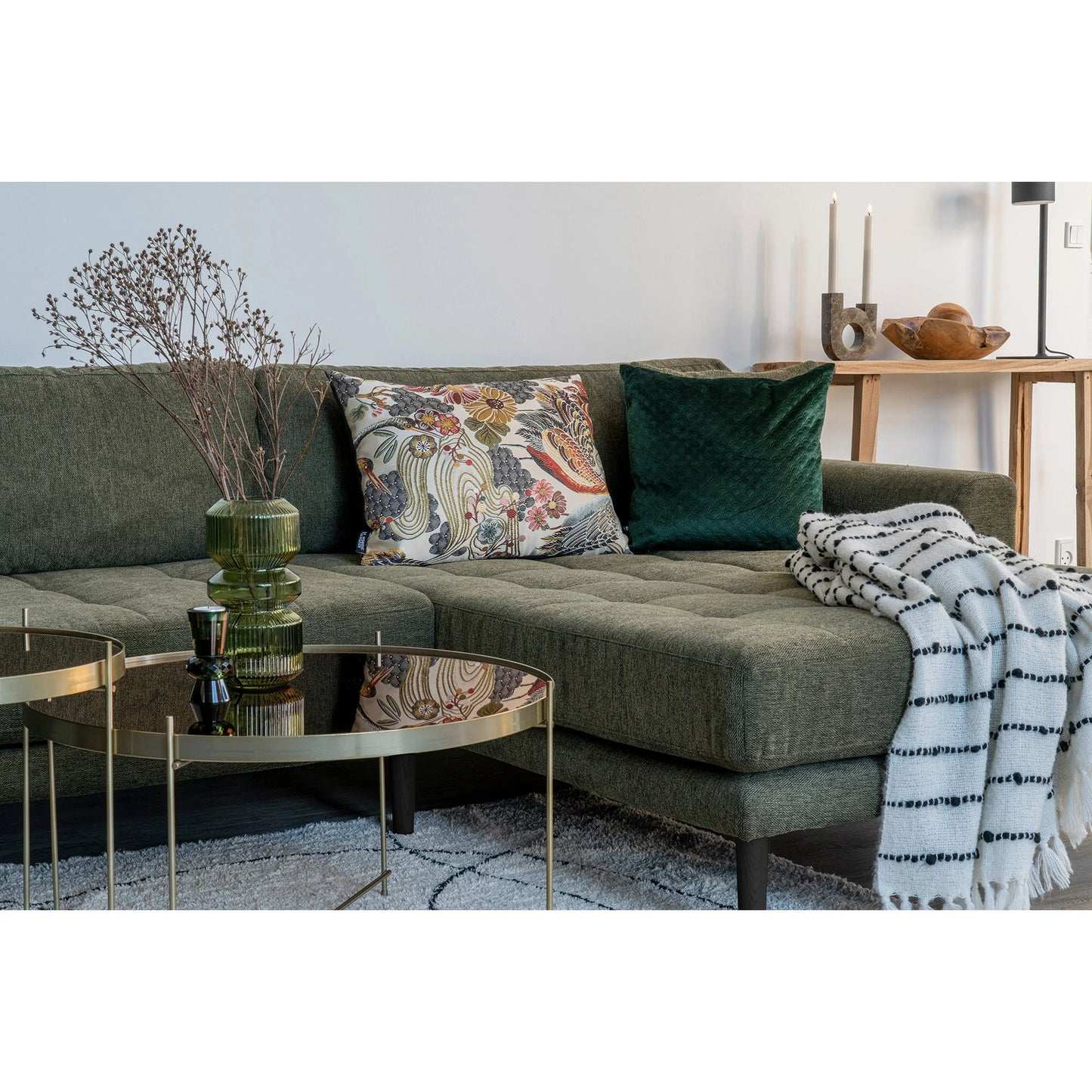 Dīvāns Lounge Lito 290/170/76 cm olives