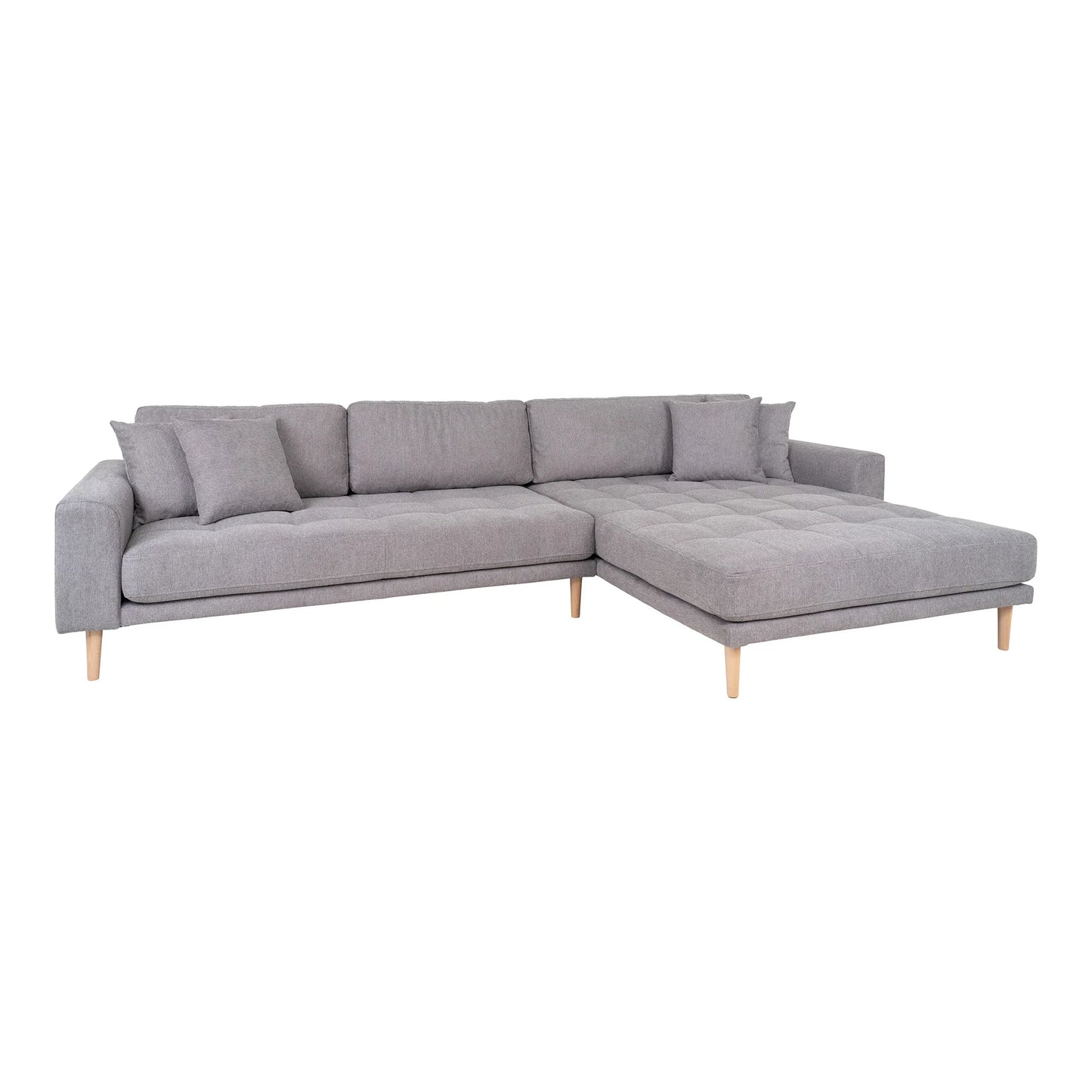 Dīvāns Lounge Lito 290/170/76 cm gaiši pelēks