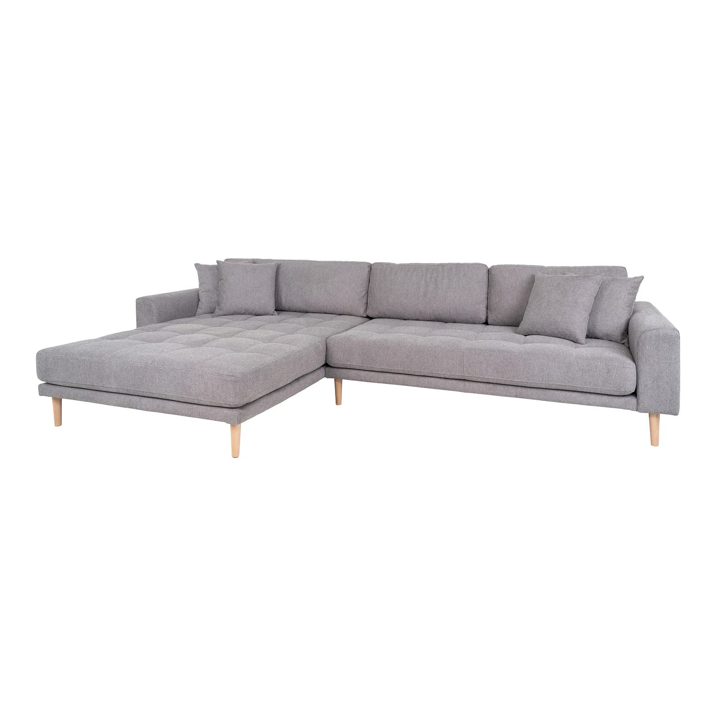 Dīvāns Lounge Lito 290/170/76 cm gaiši pelēks