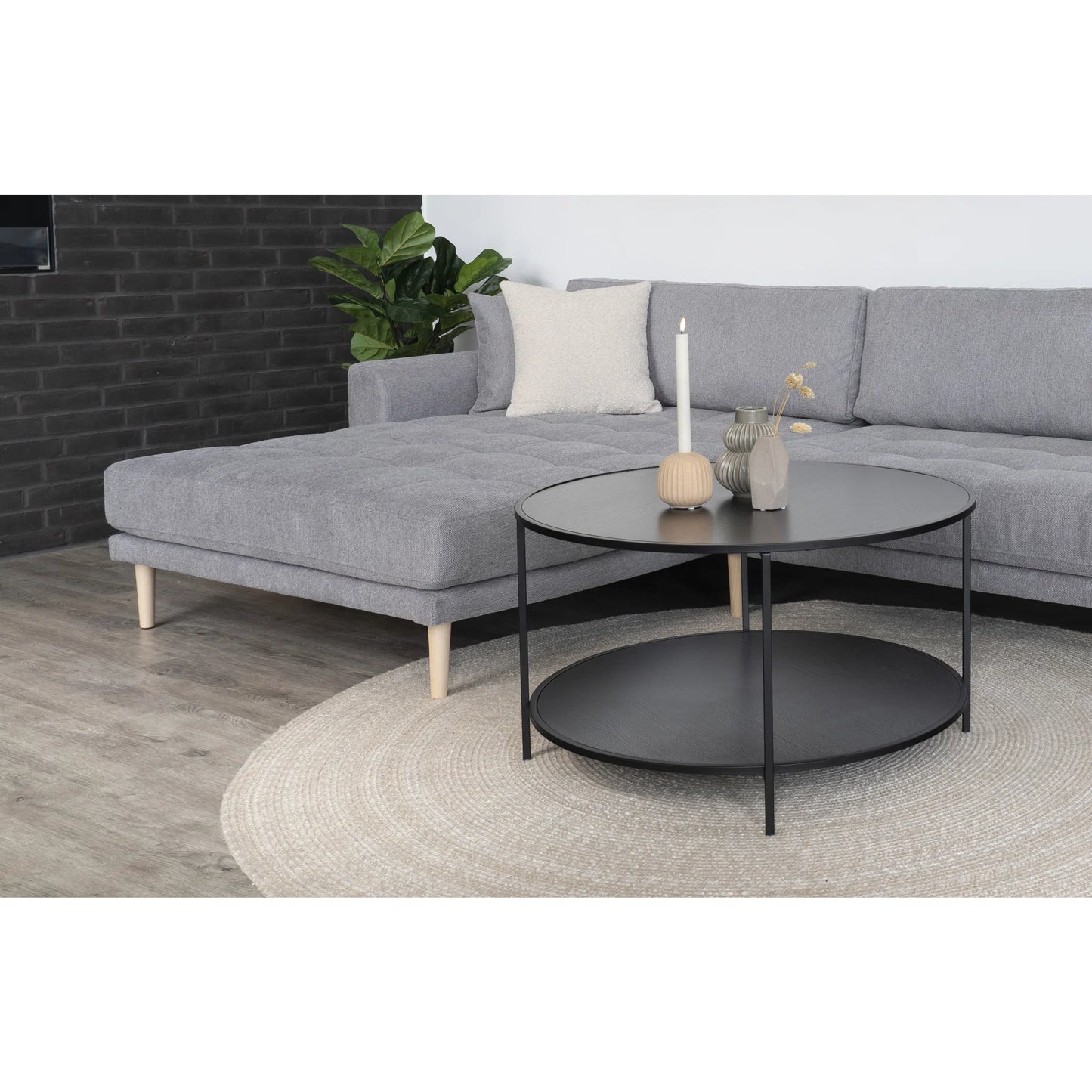 Dīvāns Lounge Lito 290/170/76 cm gaiši pelēks
