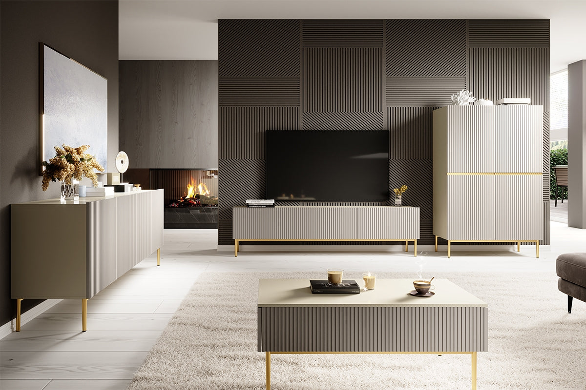 Kumode Austin 100/160/45 cm kašmirs/zelts - N1 Home