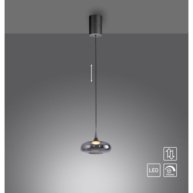 Piekaramā lampa POSH 200/22/22 cm melns